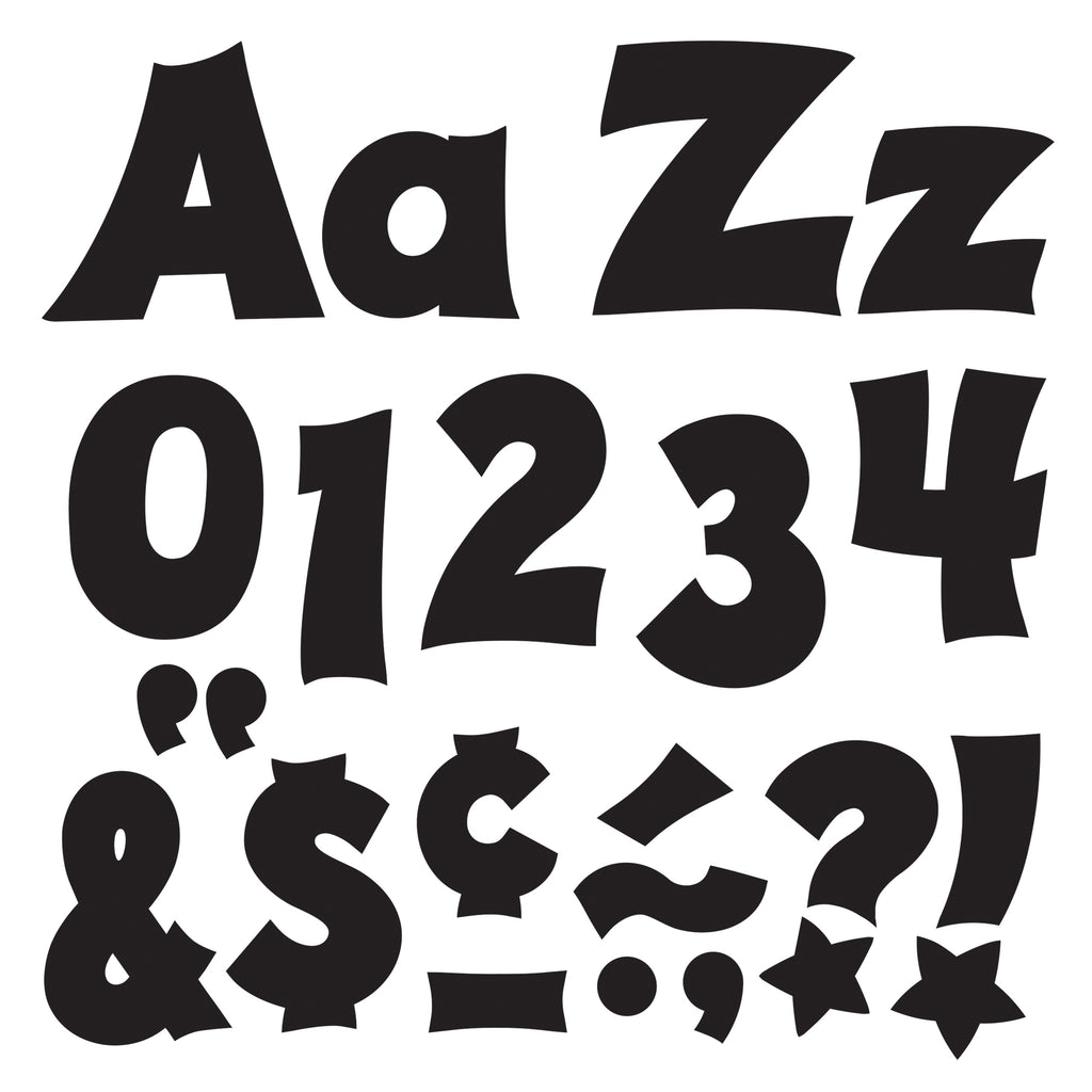 Trend Enterprises Black 4" Friendly Uppercase/Lowercase Combo Pack Ready Letters®