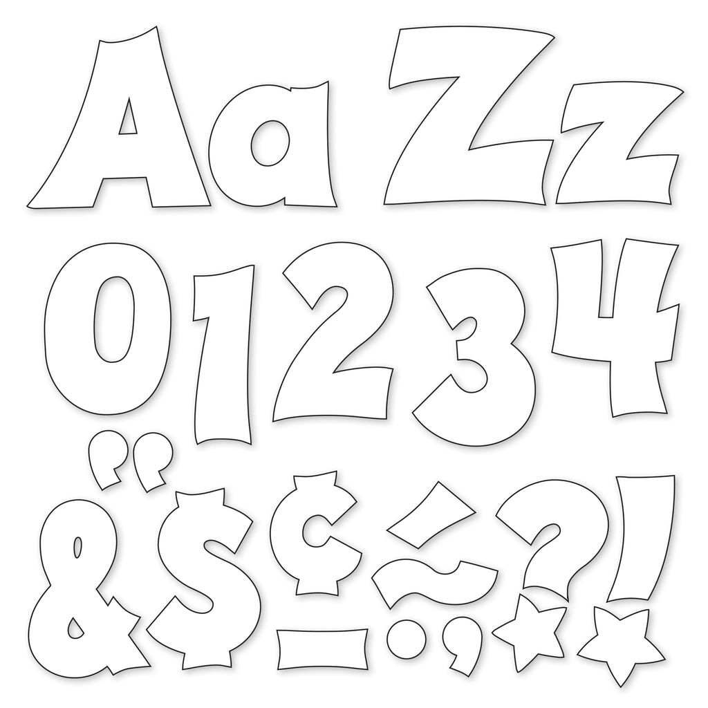 Trend Enterprises White 4" Friendly Uppercase/Lowercase Combo Pack Ready Letters® (discontinued)