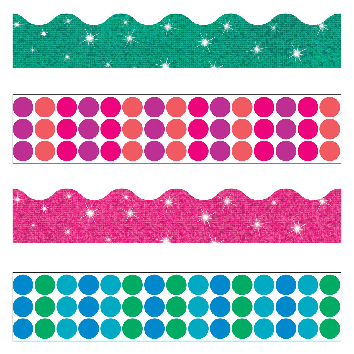 Trend Enterprises Dots 'n Glitz Terrific Trimmers® & Bolder Borders® Variety Pack (discontinued)