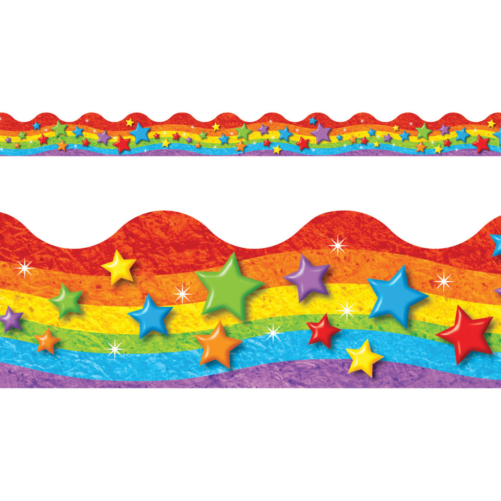 Trend Enterprises Rainbow & Stars Terrific Trimmers®