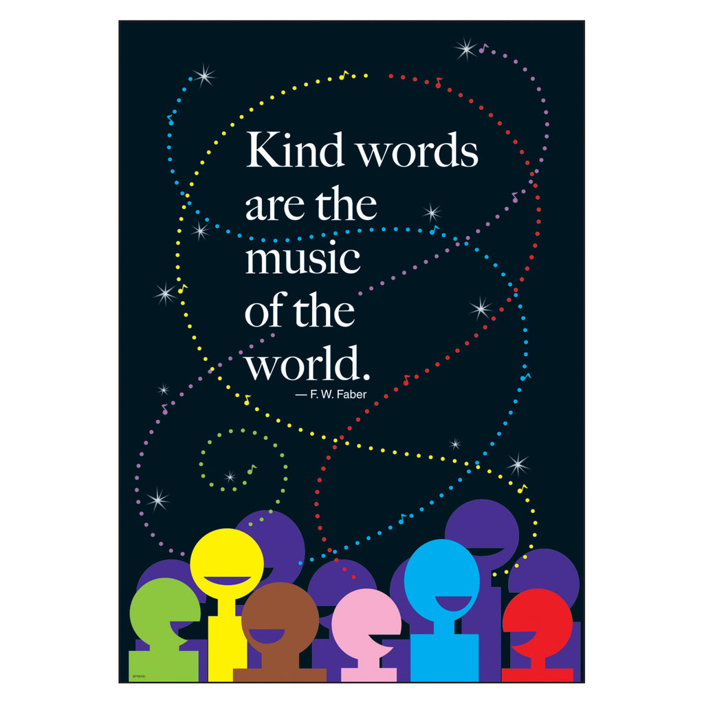 Trend Enterprises Kind words are the music... ARGUS® Poster