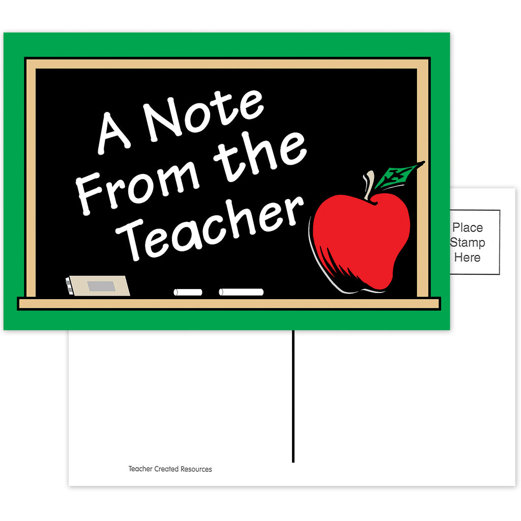 Teacher Created Resources A Note From the Teacher Postcards