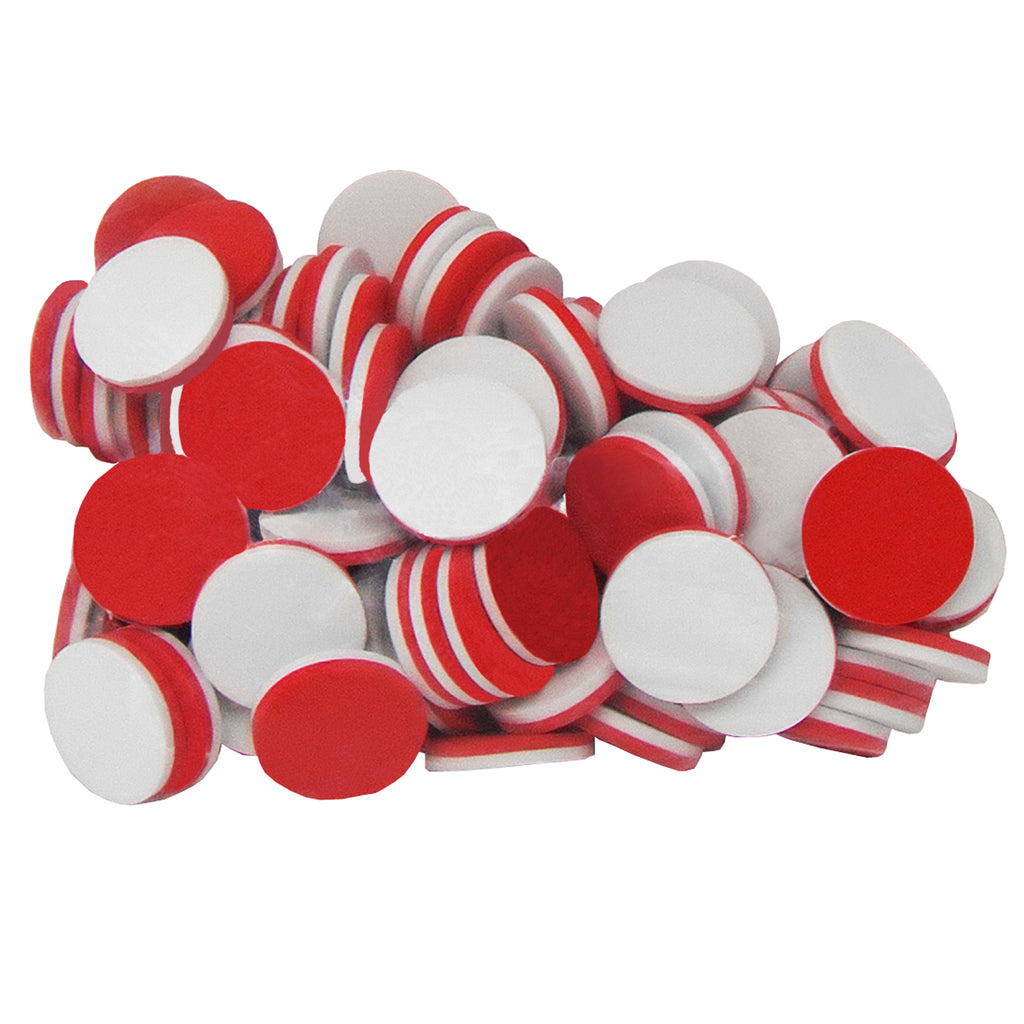 Teacher Created Resources Red & White Foam Counters