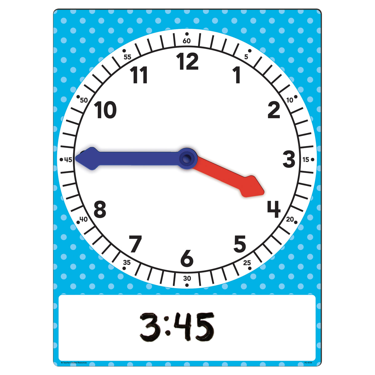 Teacher Created Resources Magnetic Foam Geared Clock - Large (discontinued)