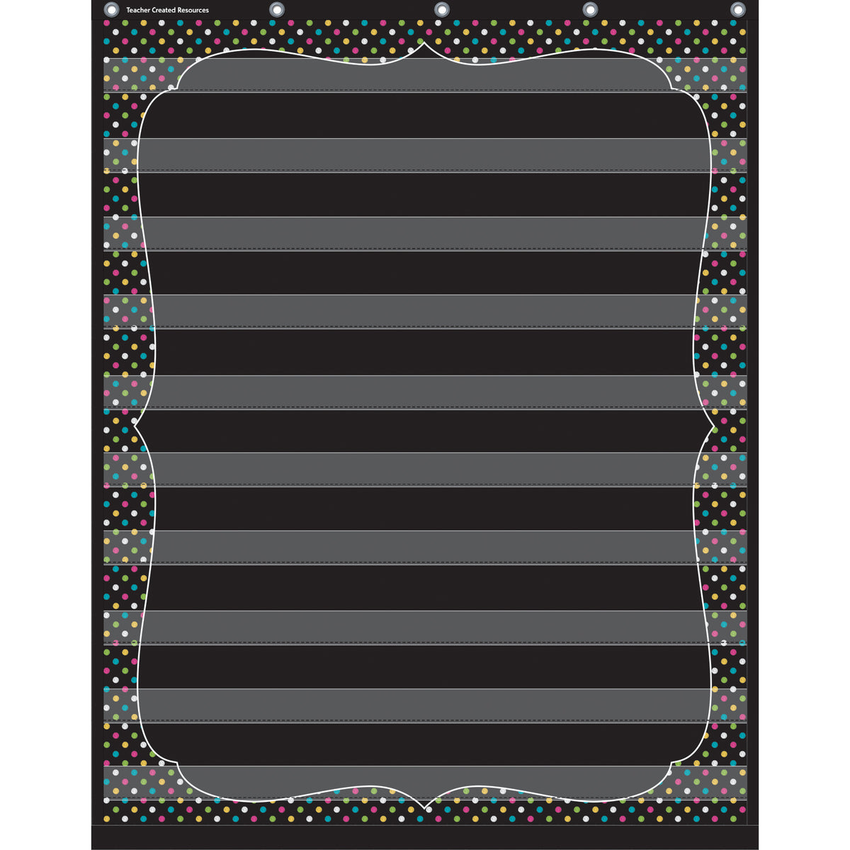 Teacher Created Resources Chalkboard Brights 10 Pocket Chart