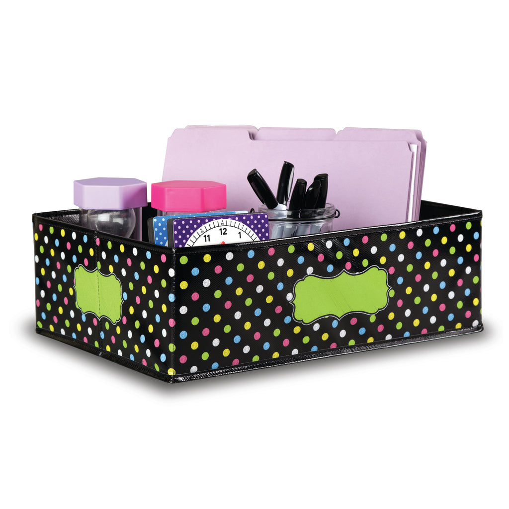 Teacher Created Resources Chalkboard Brights Storage Bin