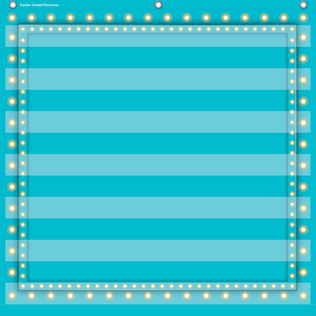 Teacher Created Resources Light Blue Marquee 7 Pocket Chart