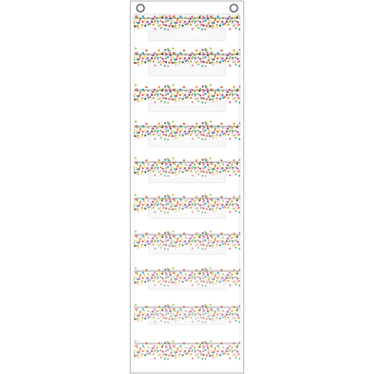 Teacher Created Resources Confetti 10 Pocket File Storage Pocket