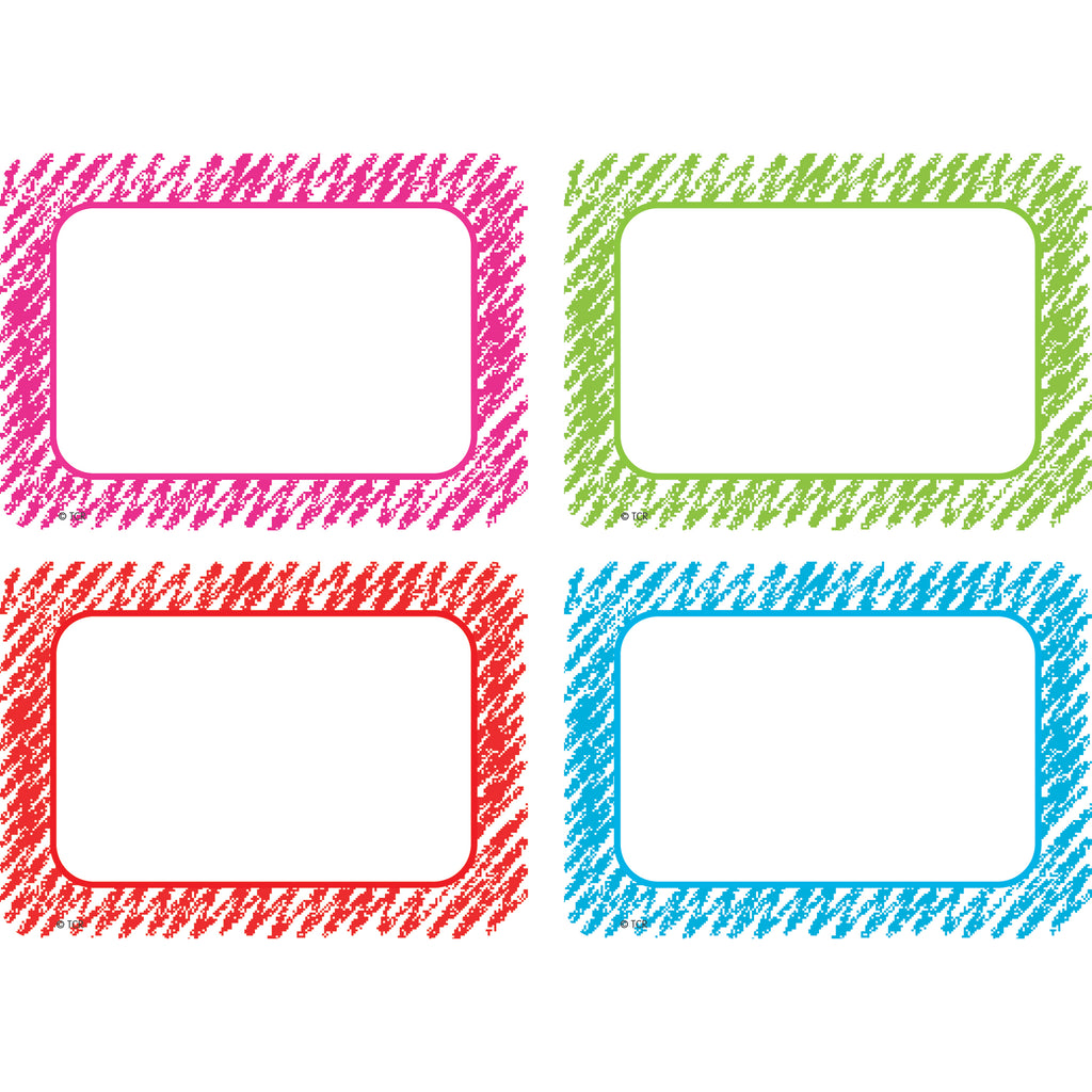Teacher Created Resources Scribble Name Tags/Labels Multi-Pack (discontinued)