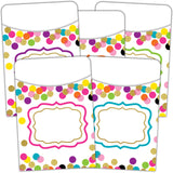 Teacher Created Resources Confetti Library Pockets - Multi-Pack