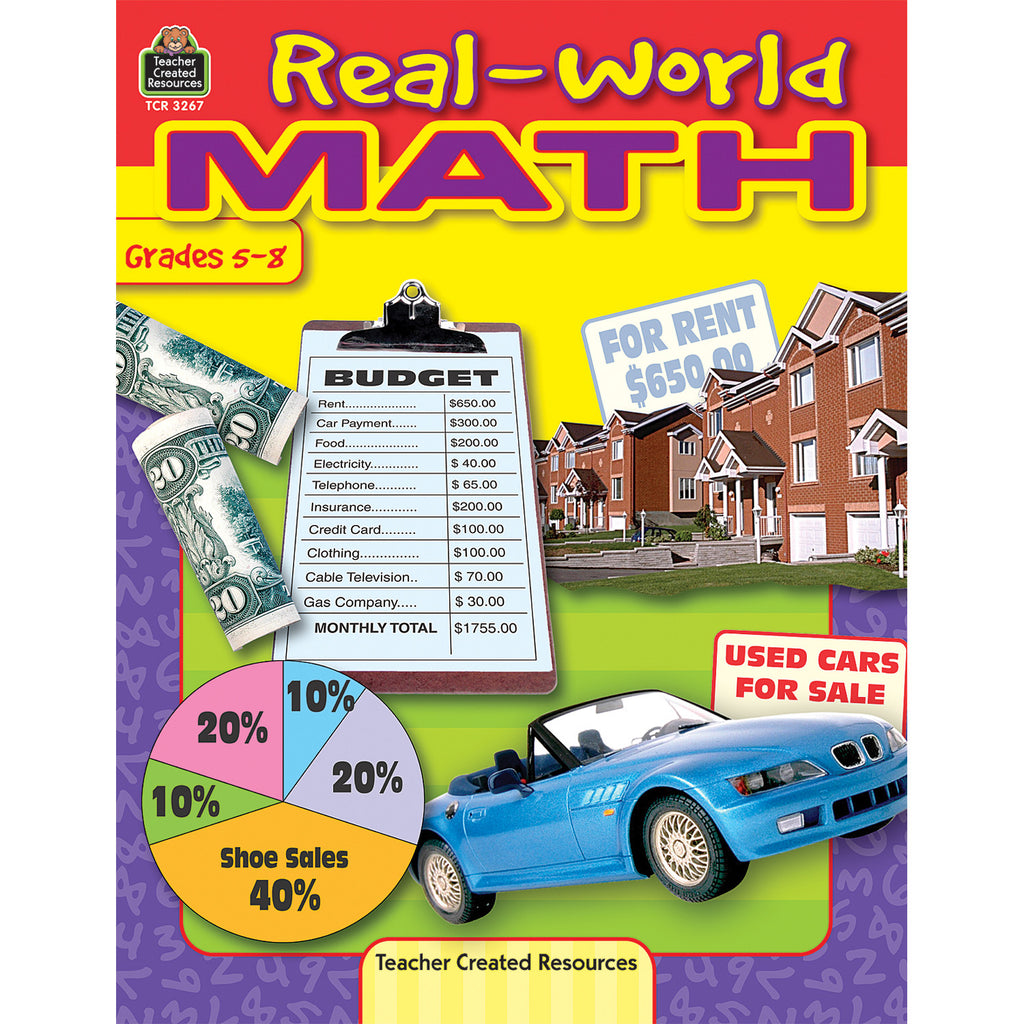 Teacher Created Resources Real-World Math Activity Book, Grades 5-8