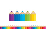 Teacher Created Resources Colored Pencils Die-Cut Bulletin Board Border