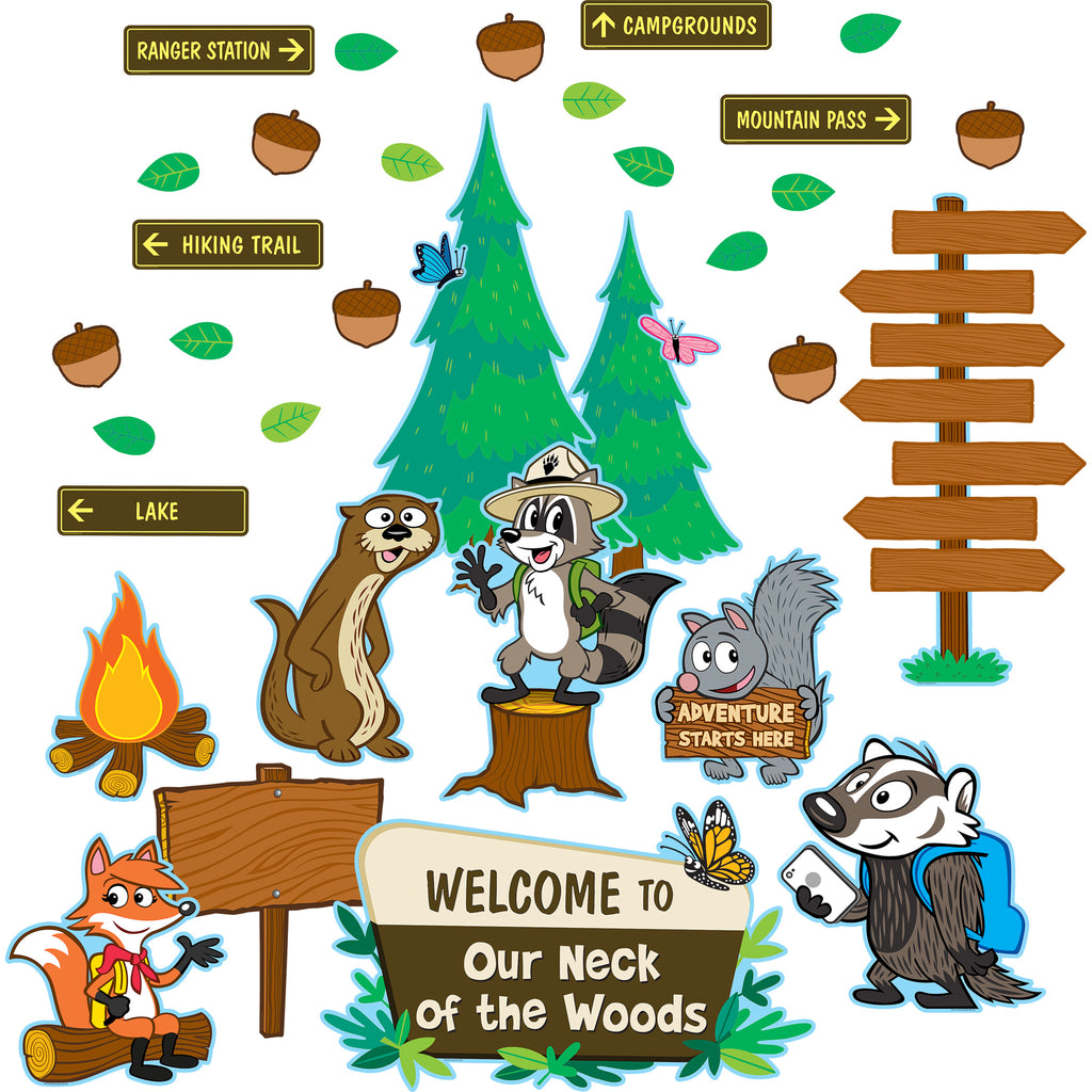Teacher Created Resources Ranger Rick Welcome to Our Neck of the Woods Bulletin Board Set