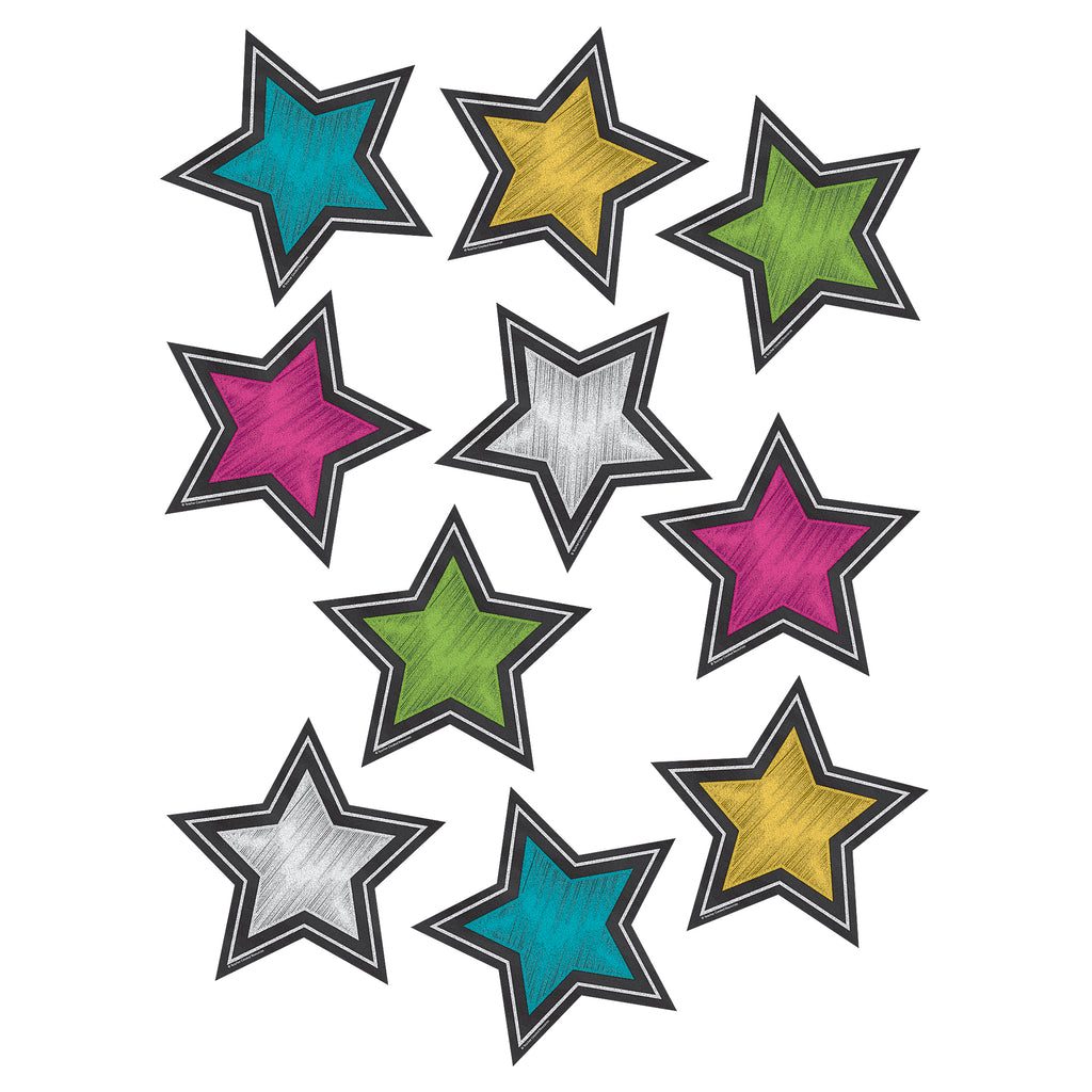 Teacher Created Resources Chalkboard Brights Stars Accents