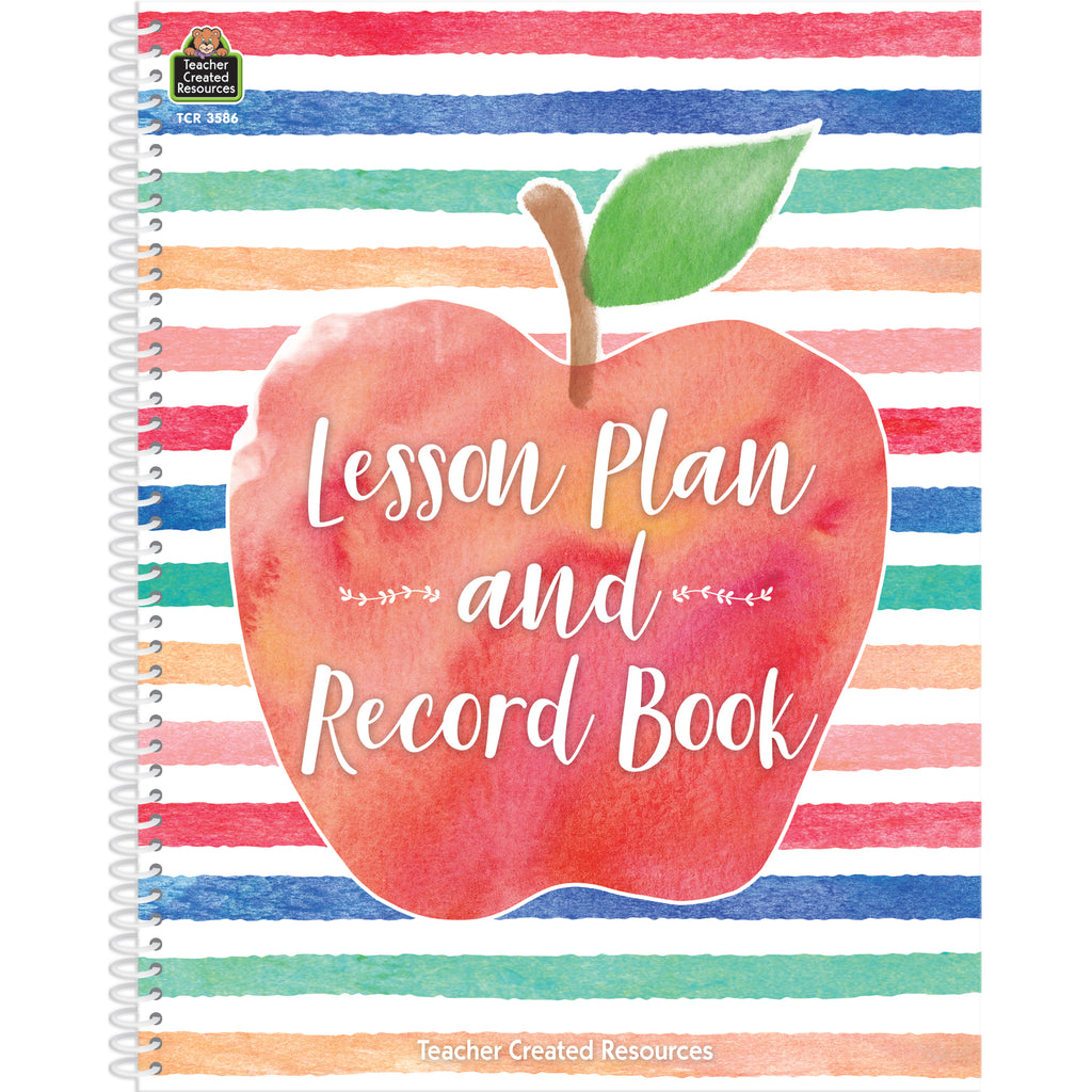 Teacher Created Resources Watercolor Lesson Plan and Record Book