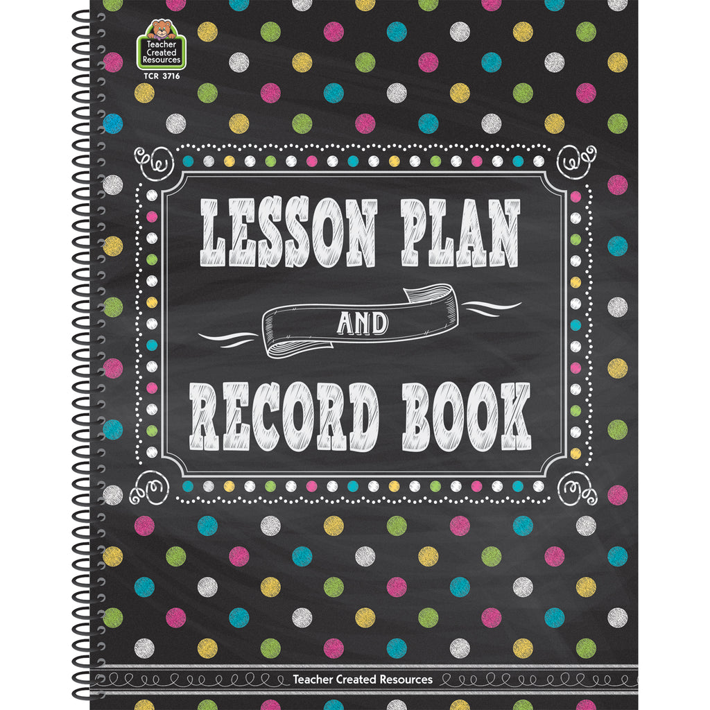 Teacher Created Resources Chalkboard Brights Teacher Plan and Record Book
