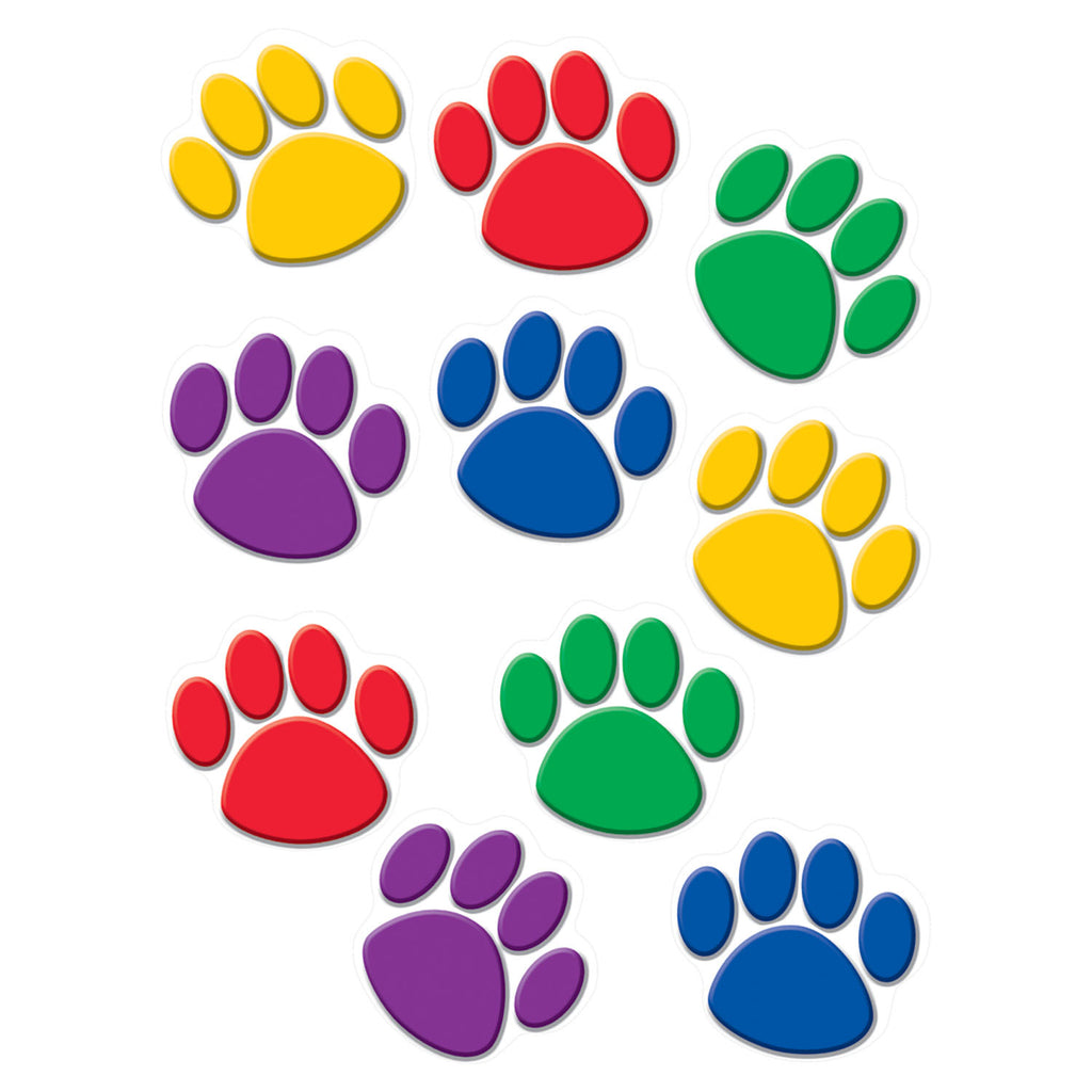 Teacher Created Resources Colorful Paw Prints Accents