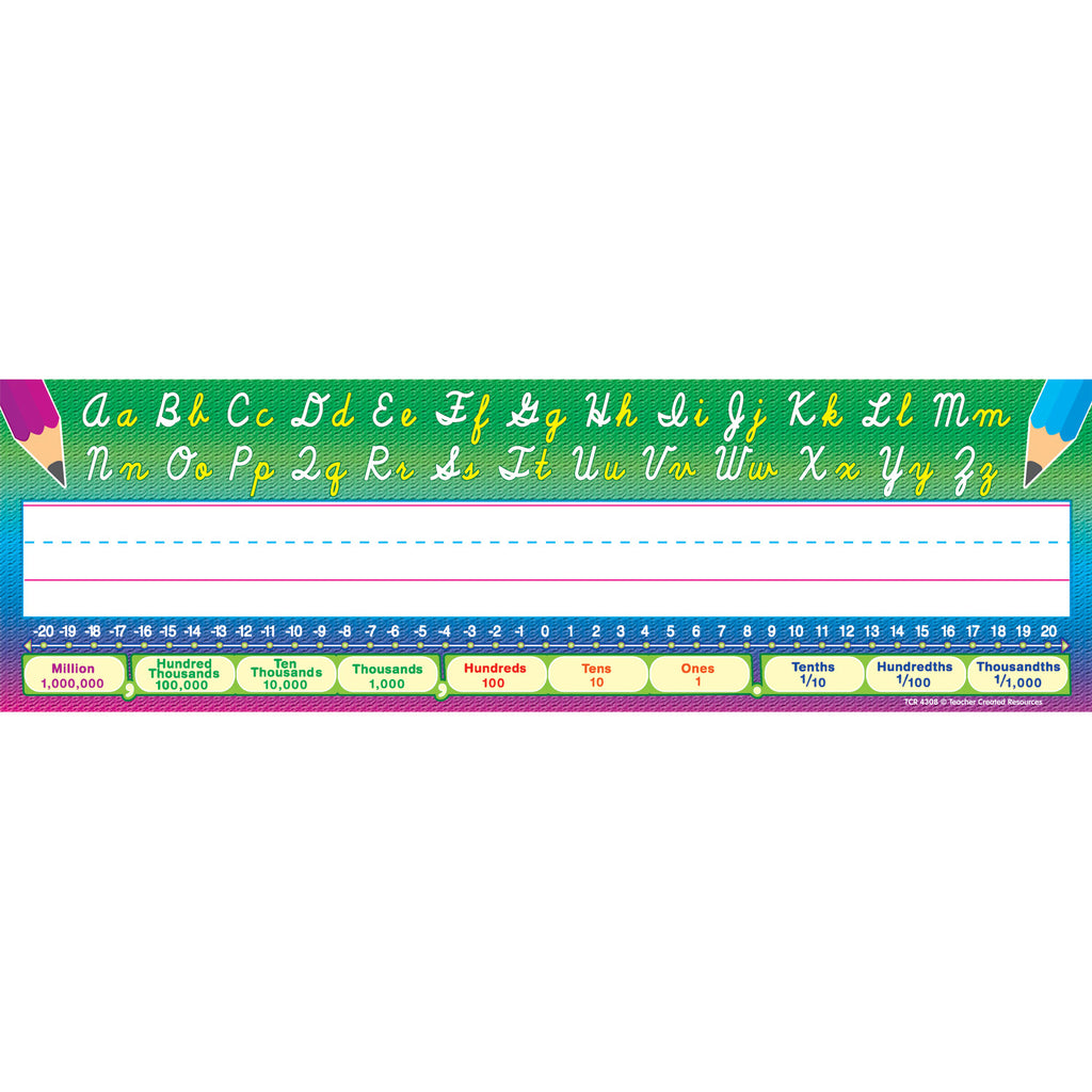 Teacher Created Resources Cursive Writing Flat Name Plates