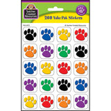 Teacher Created Resources Colorful Paw Prints Stickers Valu-Pak