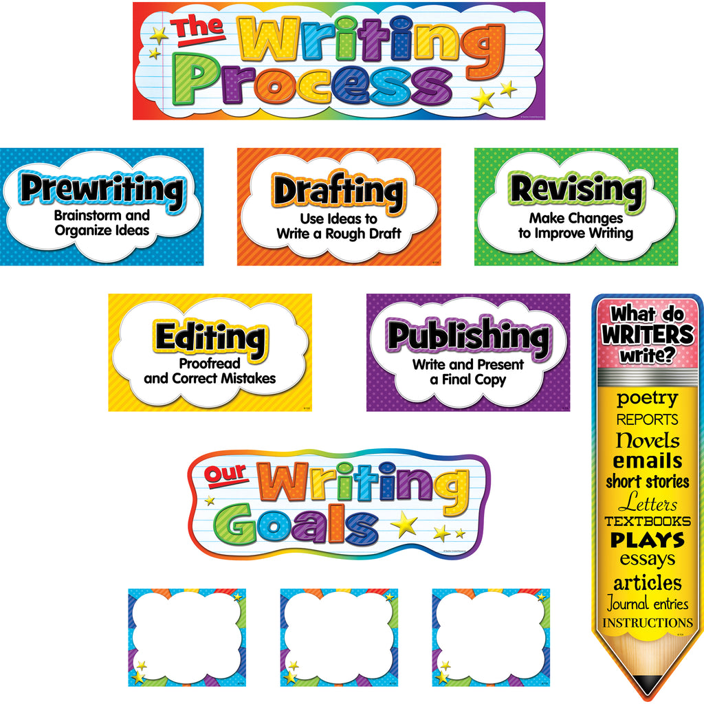 Teacher Created Resources The Writing Process Mini Bulletin Board Set