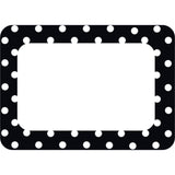 Teacher Created Resources Black Polka Dots 2 Name Tags