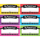 Teacher Created Resources Polka Dots Punch Cards