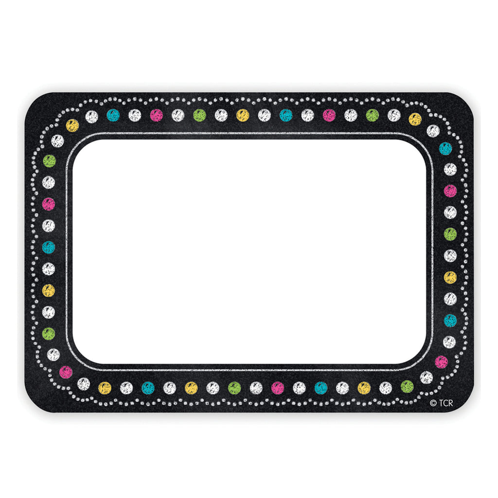 Teacher Created Resources Chalkboard Brights Name Tags/Labels