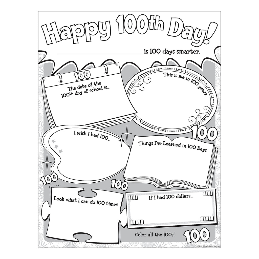 Teacher Created Resources Happy 100th Day Poster Pack