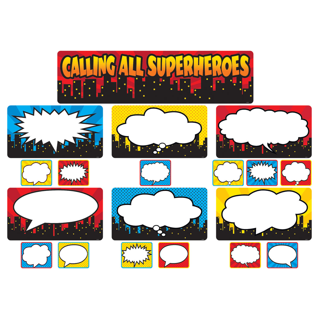 Teacher Created Resources Calling All Superheroes Mini Bulletin Board Set (discontinued)