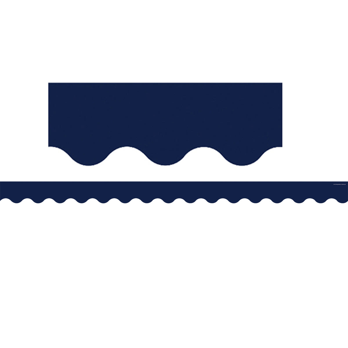 Teacher Created Resources Navy Scalloped Bulletin Board Border