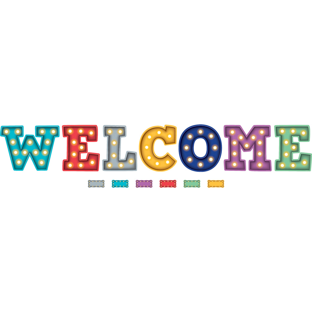 Teacher Created Resources Marquee Welcome Bulletin Board Set
