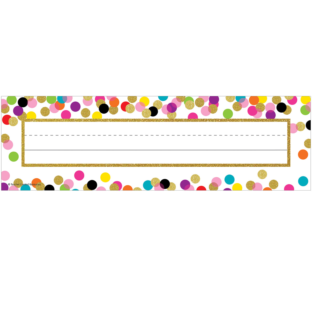 Teacher Created Resources Confetti Flat Name Plates