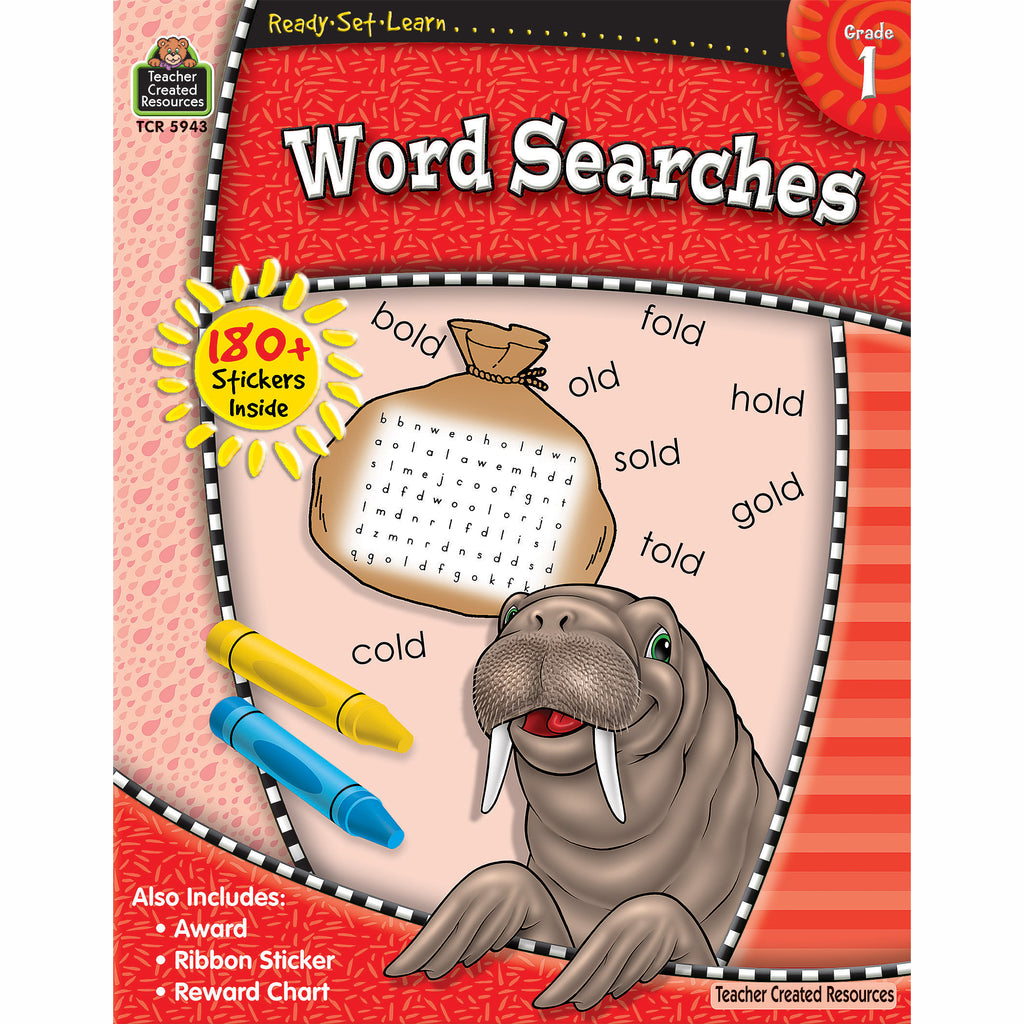Teacher Created Resources Ready-Set-Learn: Word Searches Grade 1