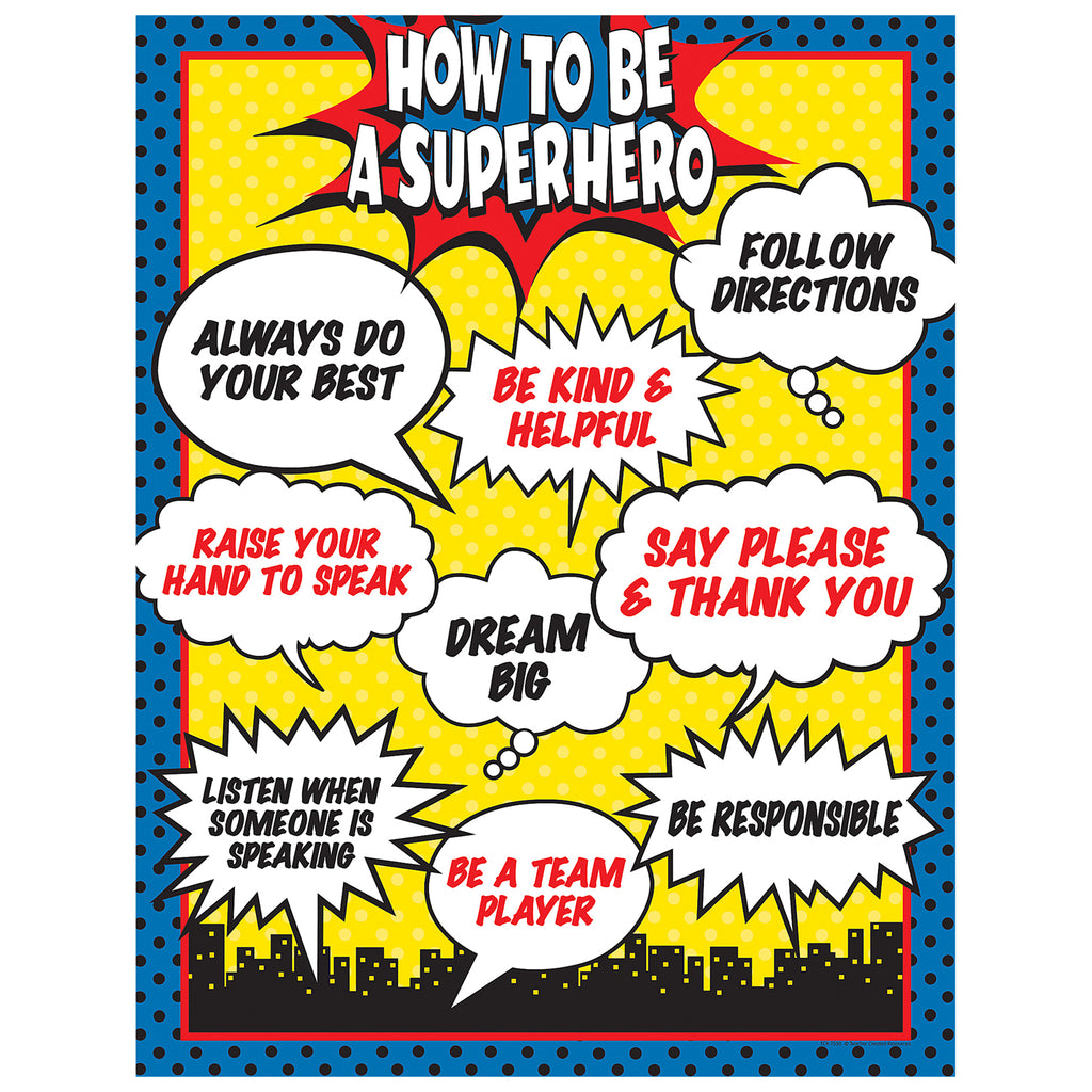 Teacher Created Resources How To Be a Superhero Chart
