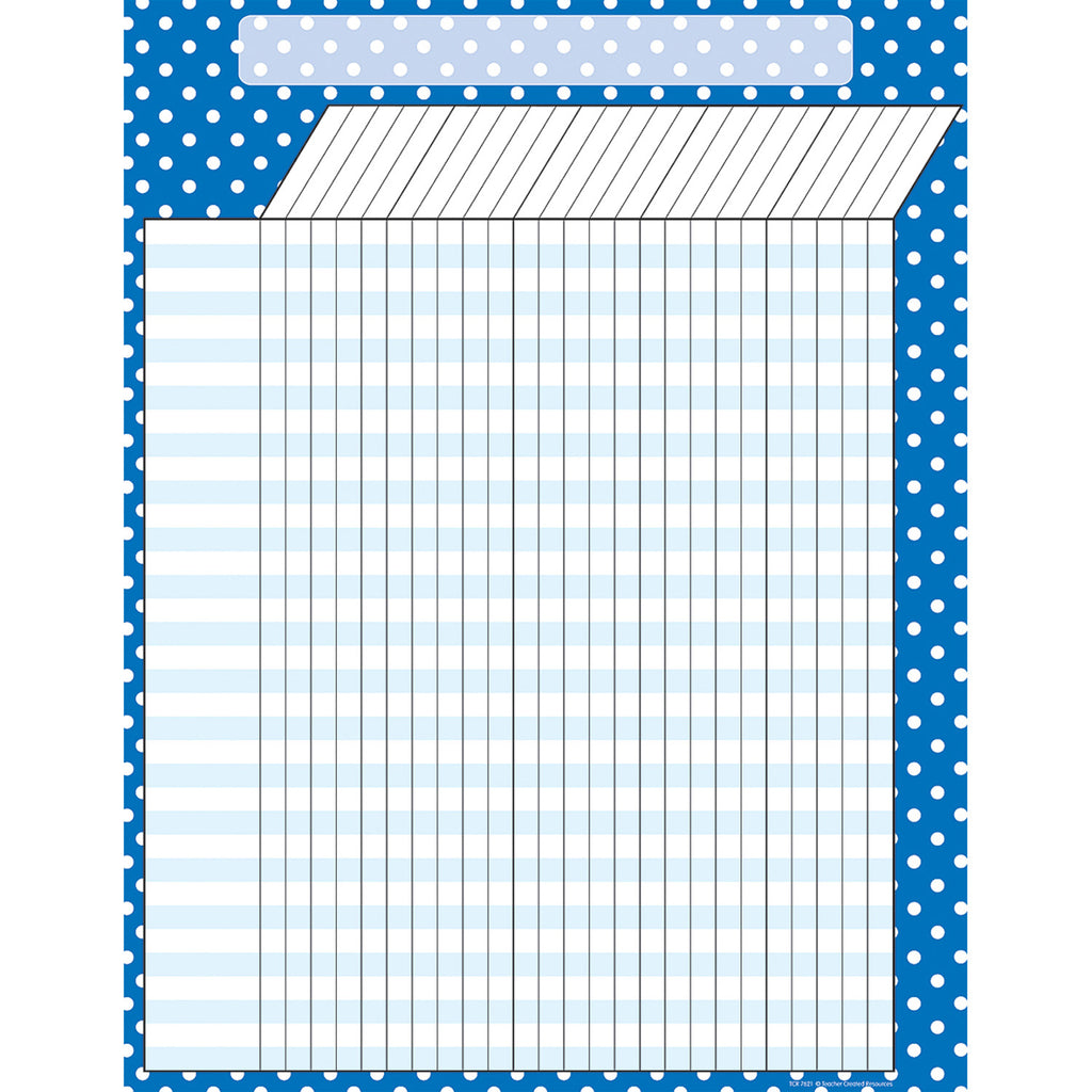 Teacher Created Resources Blue Polka Dots Incentive Chart (discontinued)