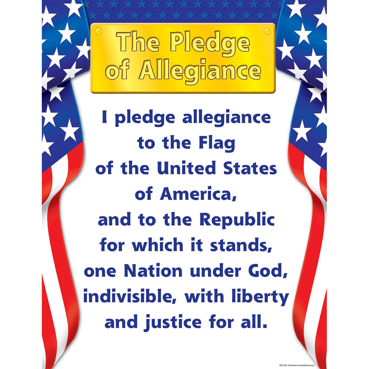 Teacher Created Resources Pledge of Allegiance Chart