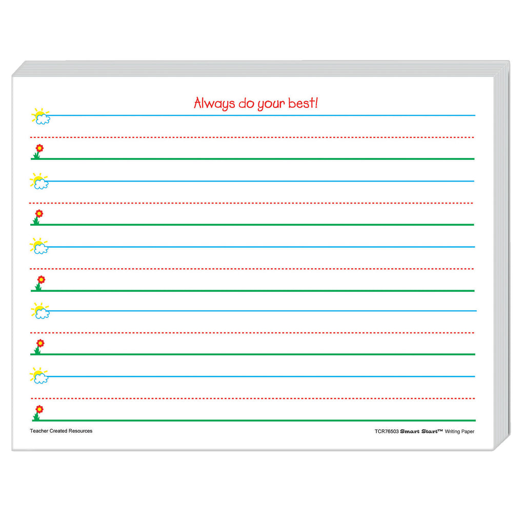 Teacher Created Resources Smart Start K-1 Writing Paper: 360 Sheets