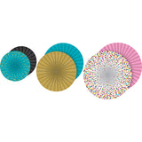 Teacher Created Resources Confetti Hanging Paper Fans