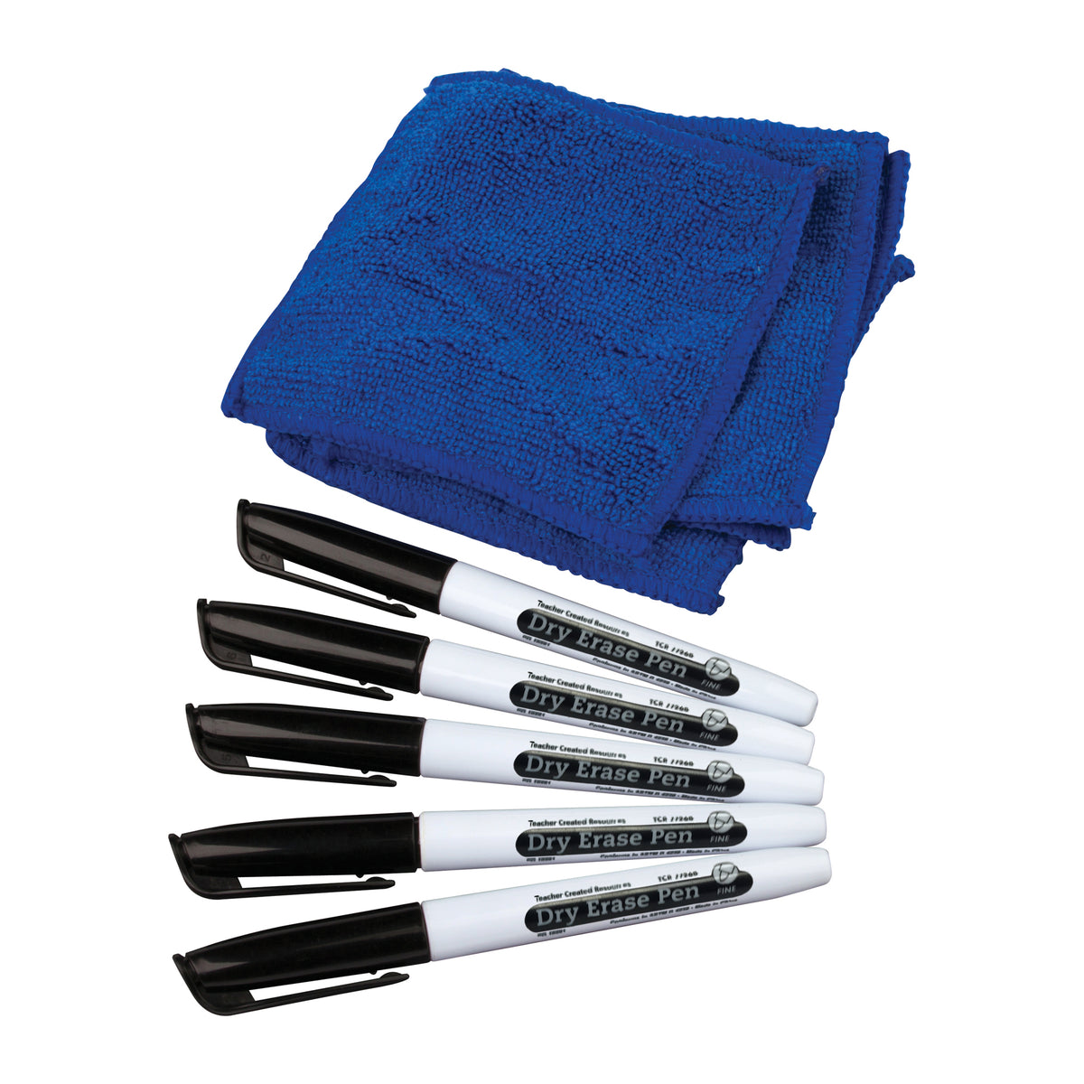 Teacher Created Resources Dry Erase Pens & Microfiber Towels Set