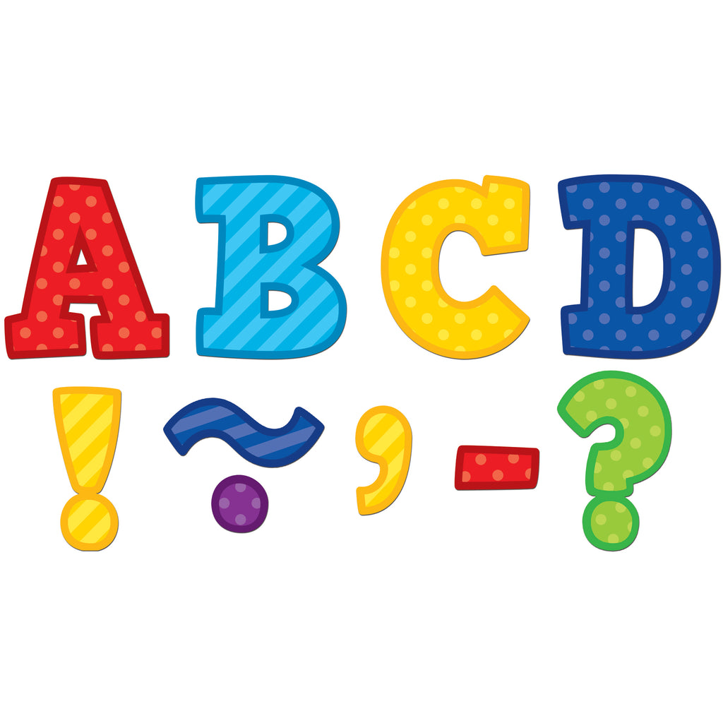 Teacher Created Resources Playful Patterns Bold Block 3" Magnetic Letters