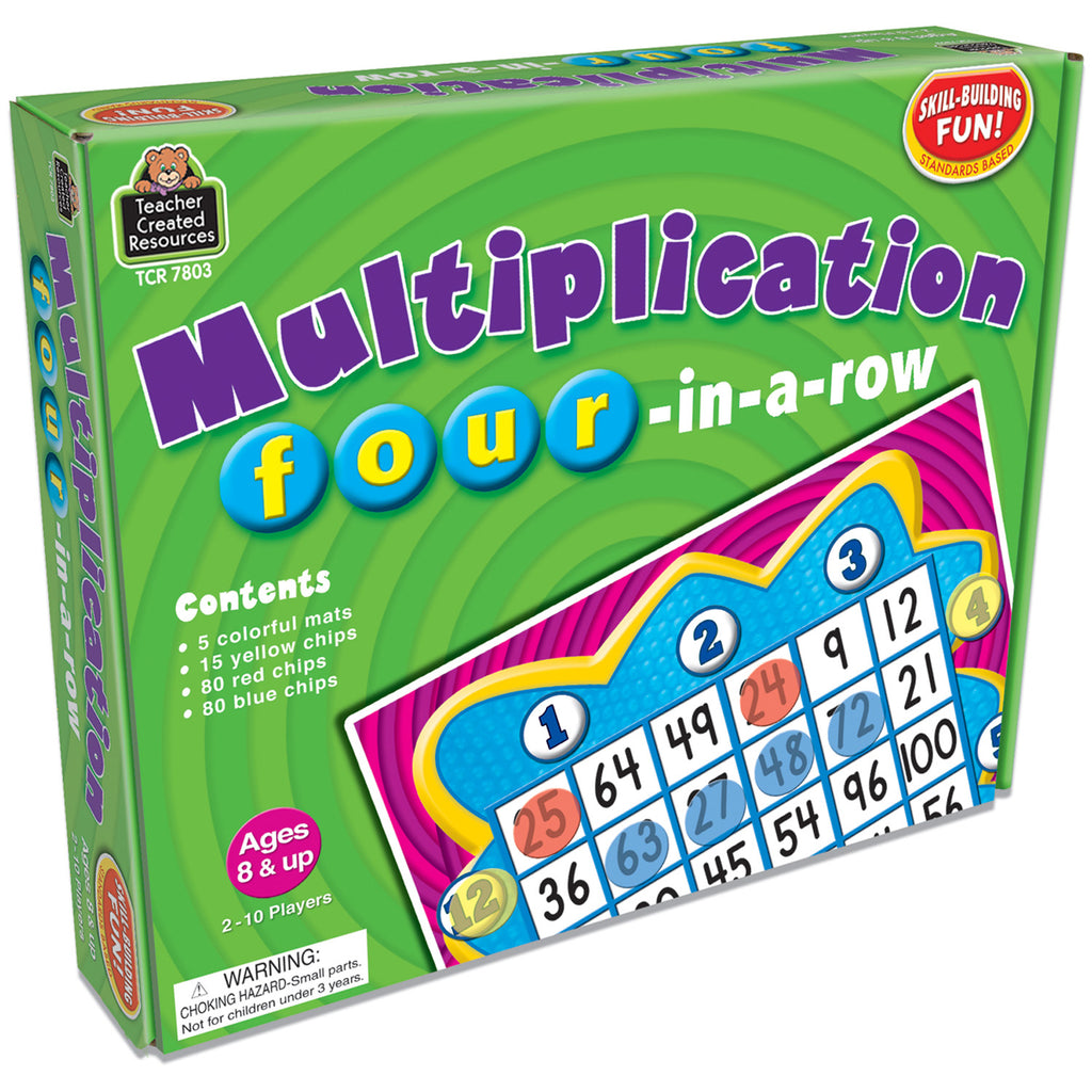 Teacher Created Resources Multiplication: Four in a Row Game