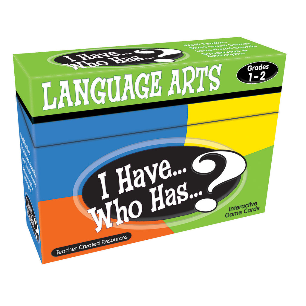 Teacher Created Resources I Have, Who Has Language Arts Game Grade 1-2