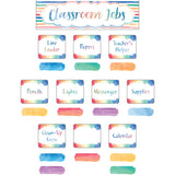 Teacher Created Resources Watercolor Classroom Jobs Mini Bulletin Board Set (discontinued)