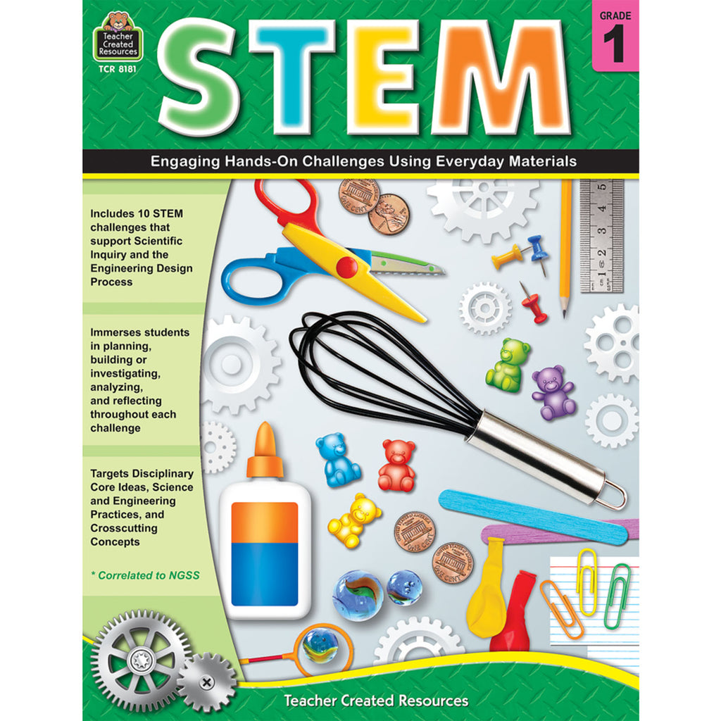 Teacher Created Resources STEM: Engaging Hands On Challenges Using Everyday Materials, Grade 1