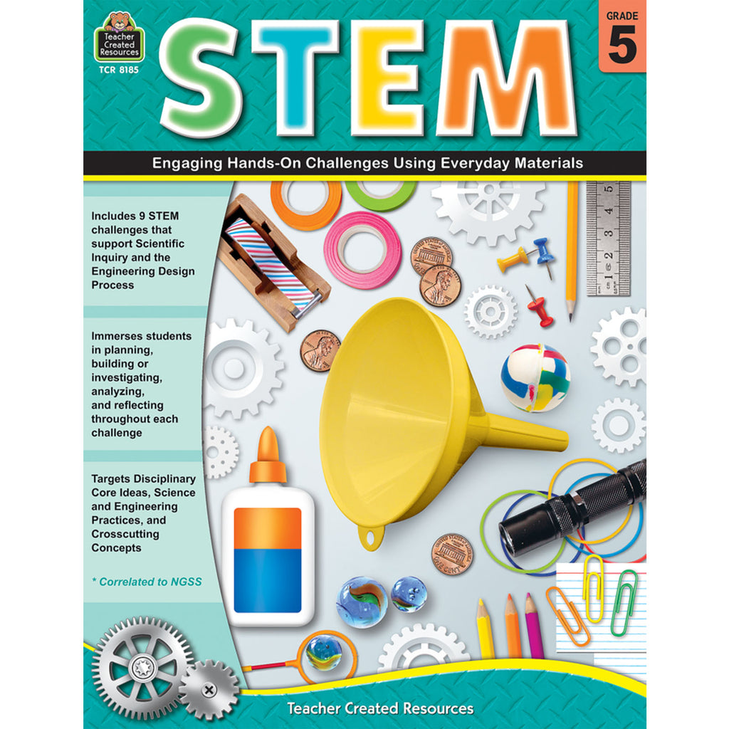Teacher Created Resources STEM: Engaging Hands On Challenges Using Everyday Materials, Grade 5