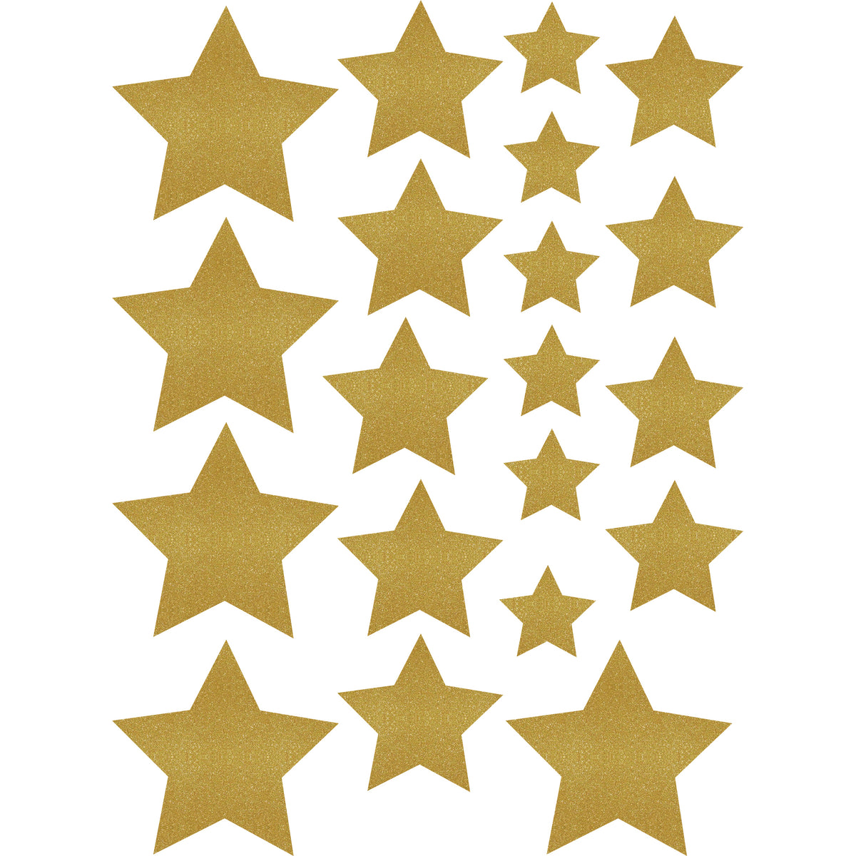 Teacher Created Resources Gold Shimmer Stars Assorted Sizes Accents