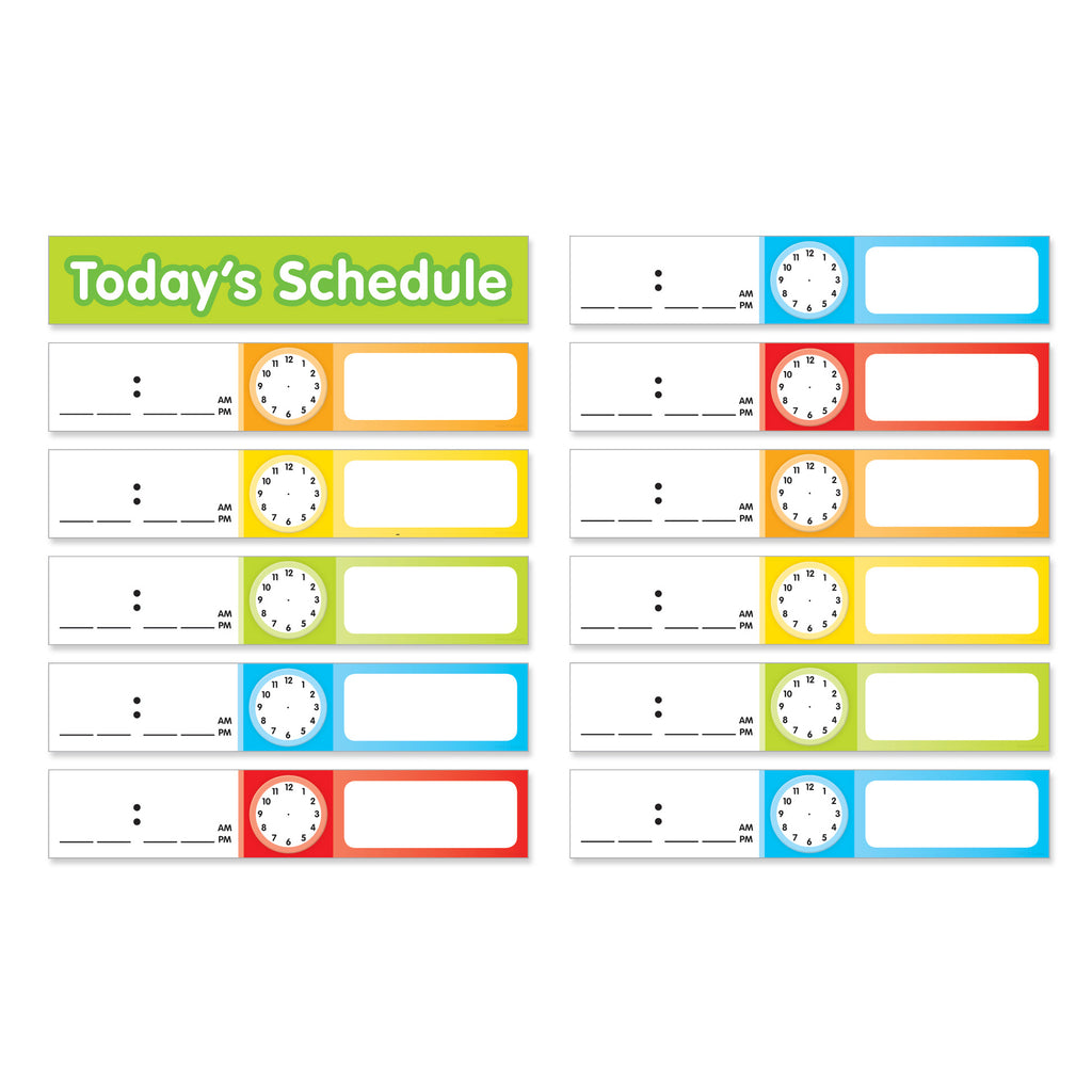 Scholastic Schedule Cards Pocket Chart Add Ons