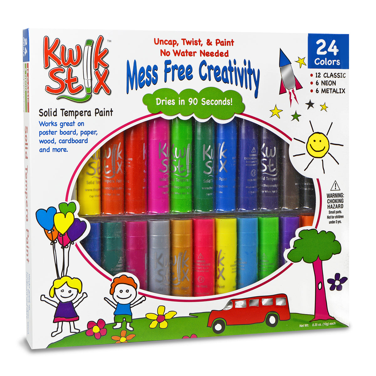 The Pencil Grip Kwik Stix, 24 Pack