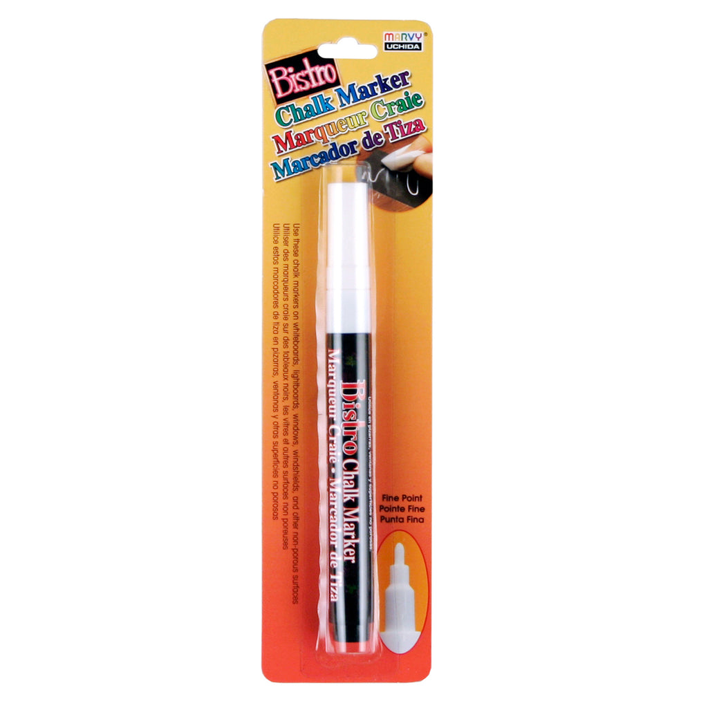 Uchida Bistro Fine Point Chalk Marker, White
