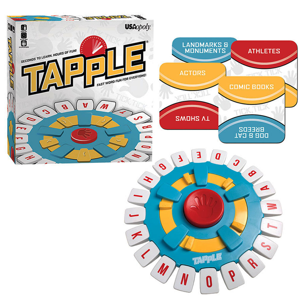 USAopoly Tapple® – Fast Word Fun for the Whole Family!